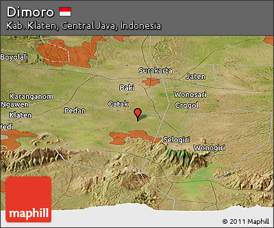Satellite Panoramic Map of Dimoro