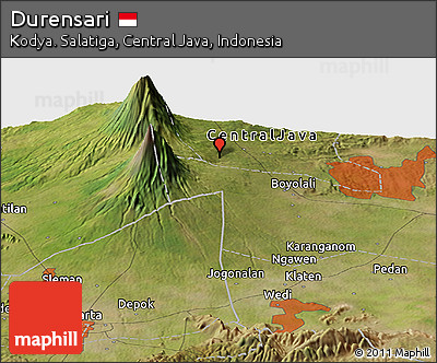 Satellite Panoramic Map of Durensari
