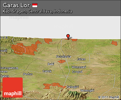Satellite Panoramic Map of Garas Lor