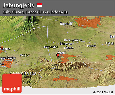 Satellite Panoramic Map of Jabungjetis
