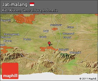 Satellite Panoramic Map of Jatimalang