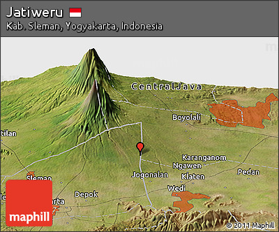 Satellite Panoramic Map of Jatiweru