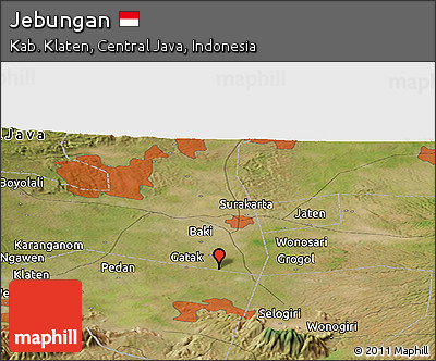 Satellite Panoramic Map of Jebungan