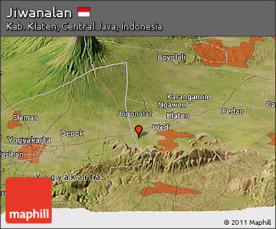 Satellite Panoramic Map of Jiwanalan