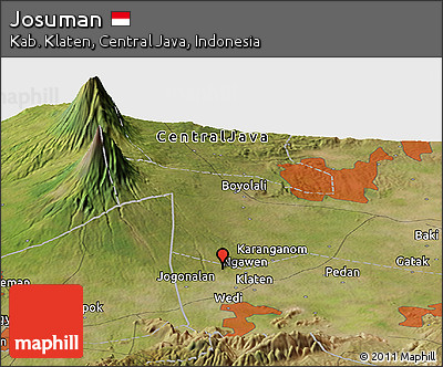 Satellite Panoramic Map of Josuman