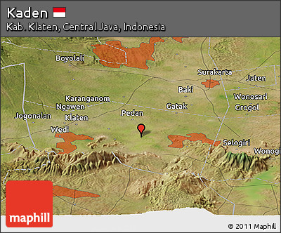 Satellite Panoramic Map of Kaden