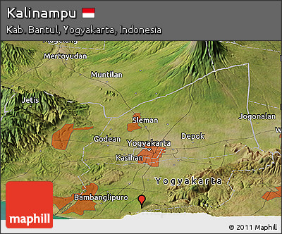 Satellite Panoramic Map of Kalinampu