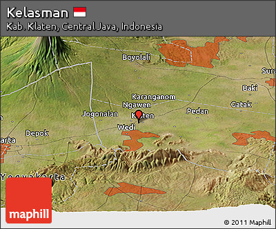 Satellite Panoramic Map of Kelasman