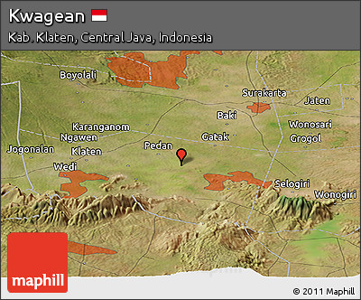 Satellite Panoramic Map of Kwagean