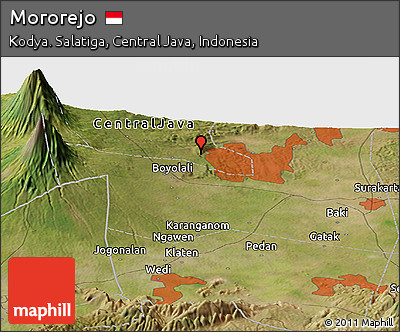 Satellite Panoramic Map of Mororejo