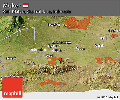 Satellite Panoramic Map of Muker