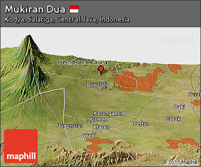 Satellite Panoramic Map of Mukiran Dua
