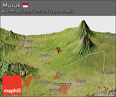 Satellite Panoramic Map of Musuk