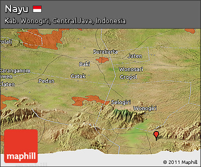 Satellite Panoramic Map of Nayu