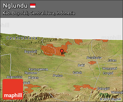 Satellite Panoramic Map of Nglundu