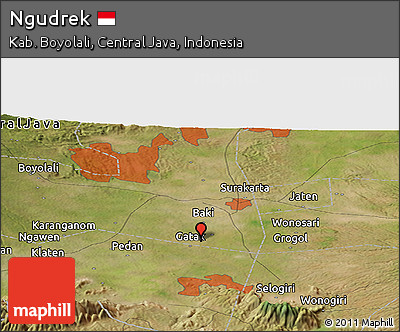 Satellite Panoramic Map of Ngudrek