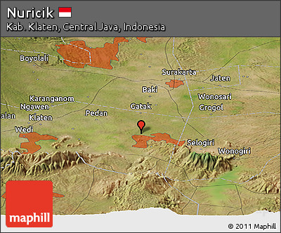 Satellite Panoramic Map of Nuricik