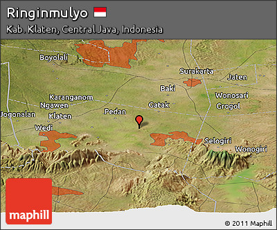 Satellite Panoramic Map of Ringinmulyo