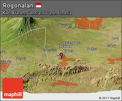 Satellite Panoramic Map of Rogonalan