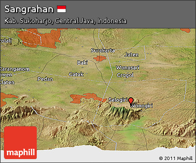 Satellite Panoramic Map of Sangrahan