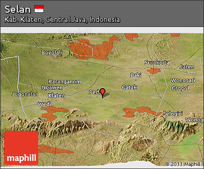 Satellite Panoramic Map of Selan
