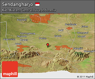 Satellite Panoramic Map of Sendangharjo