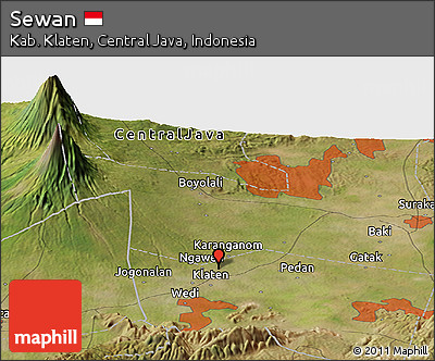 Satellite Panoramic Map of Sewan