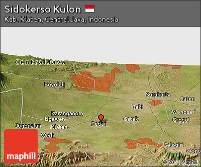 Satellite Panoramic Map of Sidokerso Kulon