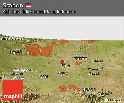 Satellite Panoramic Map of Sranon