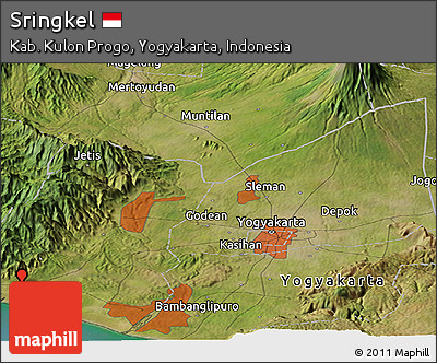 Satellite Panoramic Map of Sringkel