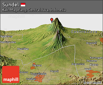 Satellite Panoramic Map of Sundel