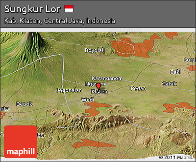 Satellite Panoramic Map of Sungkur Lor