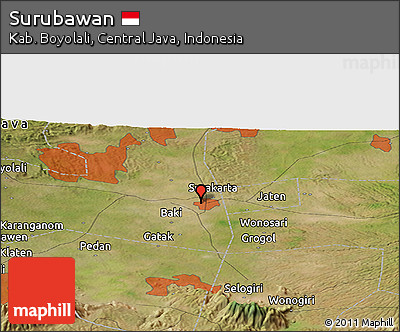 Satellite Panoramic Map of Surubawan