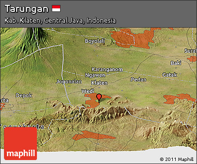 Satellite Panoramic Map of Tarungan
