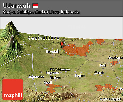 Satellite Panoramic Map of Udanwuh