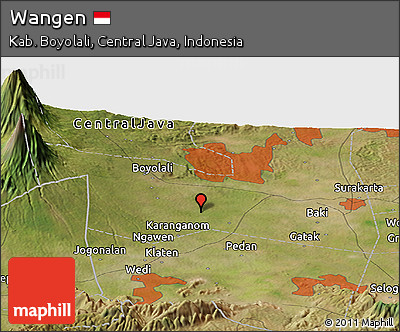 Satellite Panoramic Map of Wangen