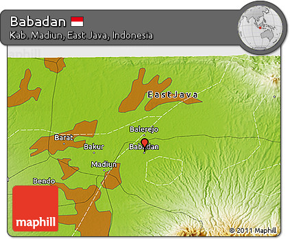 Physical 3D Map of Babadan