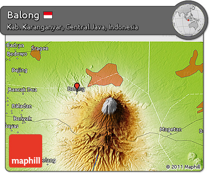 Physical 3D Map of Balong