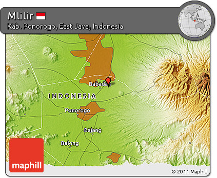 Physical 3D Map of Mlilir
