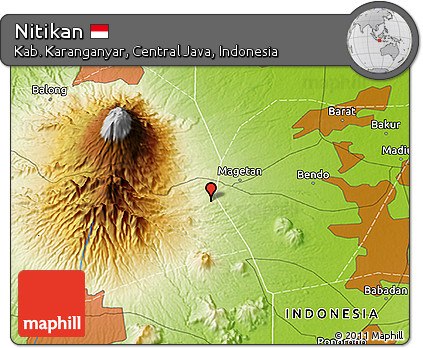 Physical 3D Map of Nitikan