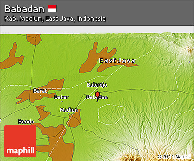 Physical 3D Map of Babadan