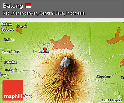 Physical 3D Map of Balong