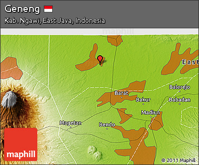 Physical 3D Map of Geneng
