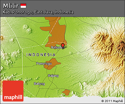 Physical 3D Map of Mlilir