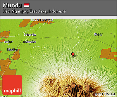 Physical 3D Map of Mundu