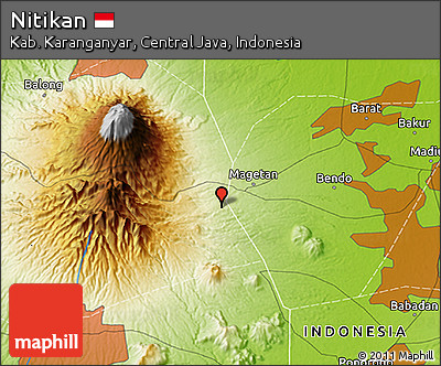 Physical 3D Map of Nitikan