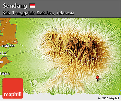 Physical 3D Map of Sendang