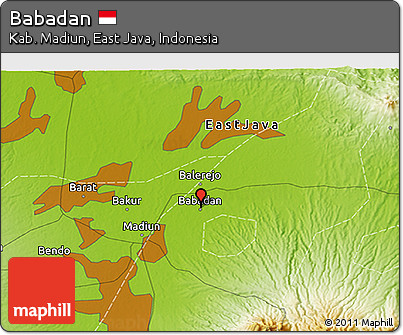 Physical 3D Map of Babadan