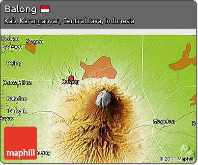 Physical 3D Map of Balong