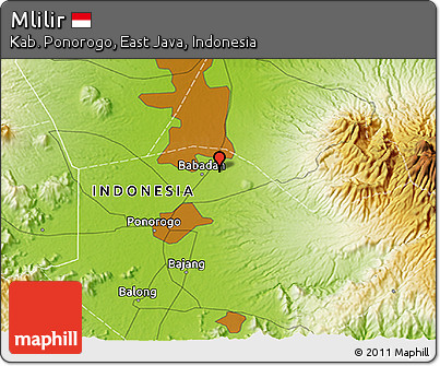 Physical 3D Map of Mlilir